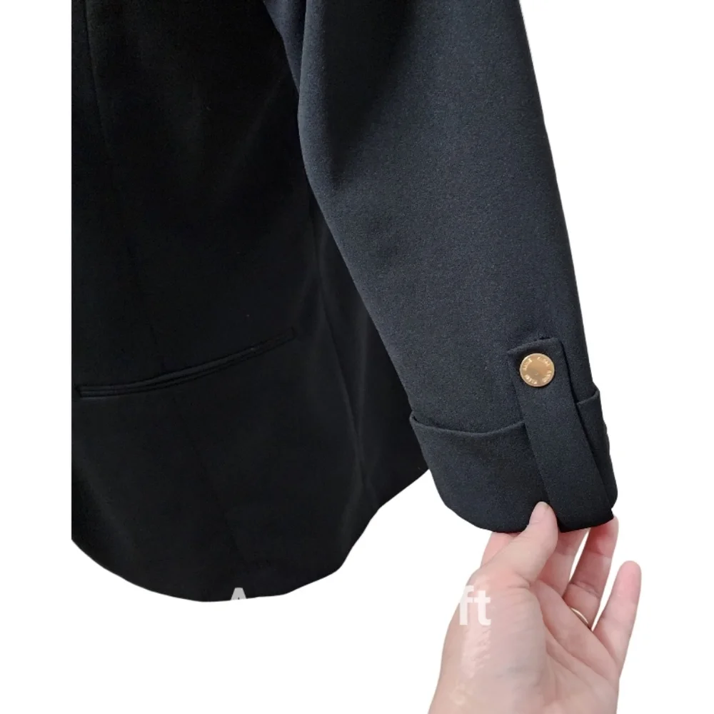 Anne Klein Black 3/4 Sleeve Blazer Jacket